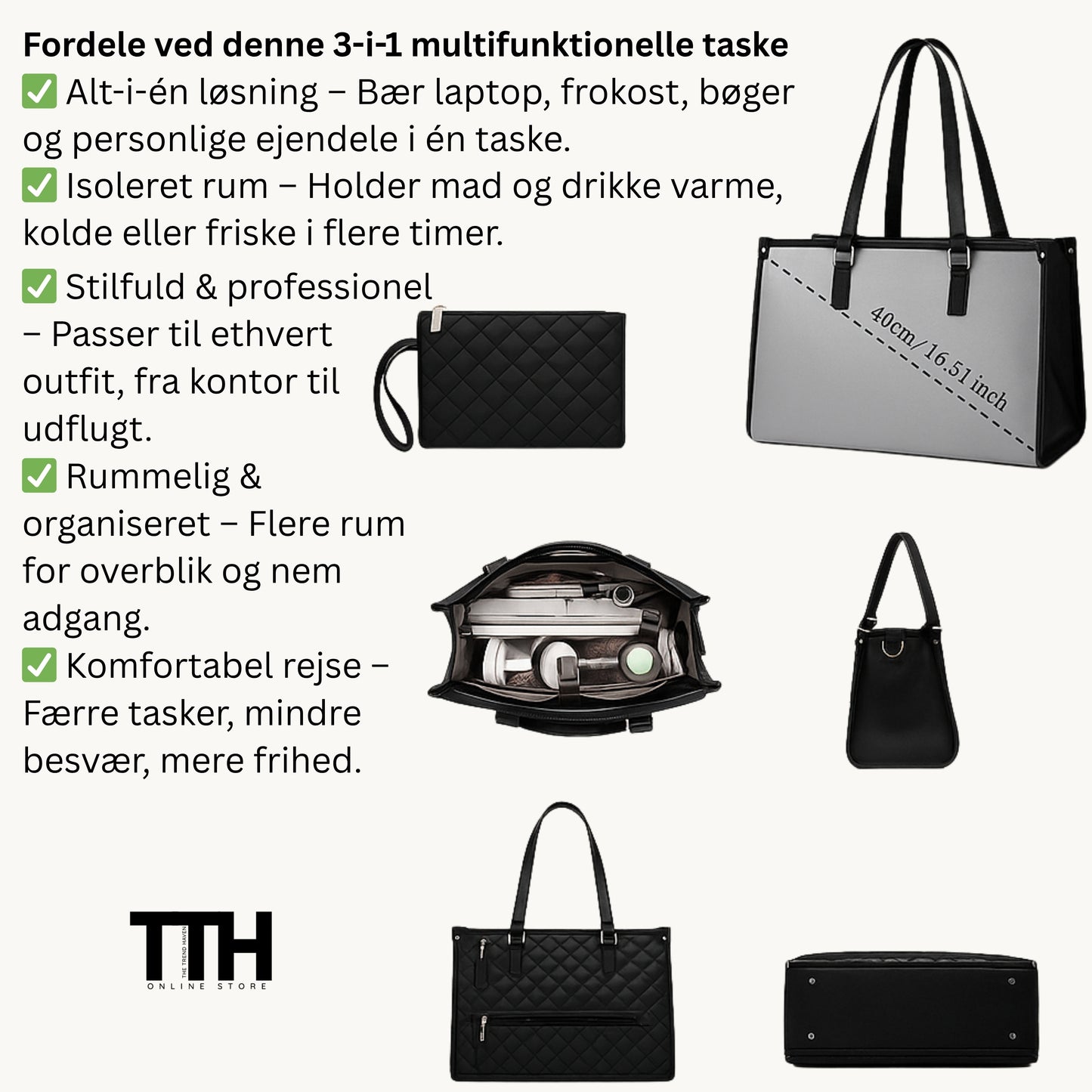 Taske 3-i-1 Isoleret &amp; Vandafvisende