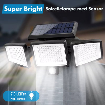 Solcel LED Udendørs Lampe (1 for 596 kr. eller 2 for 971,85 kr. – spar 220,15 kr.)