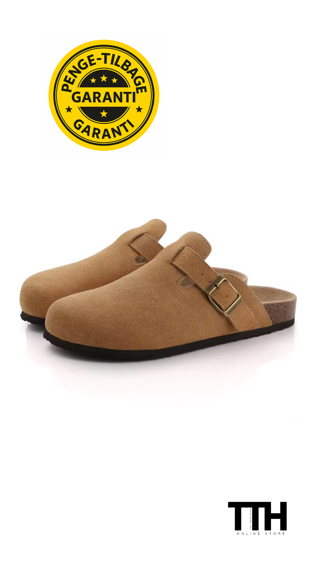 Kidmi Nye Ægte Ruskinds Træsko