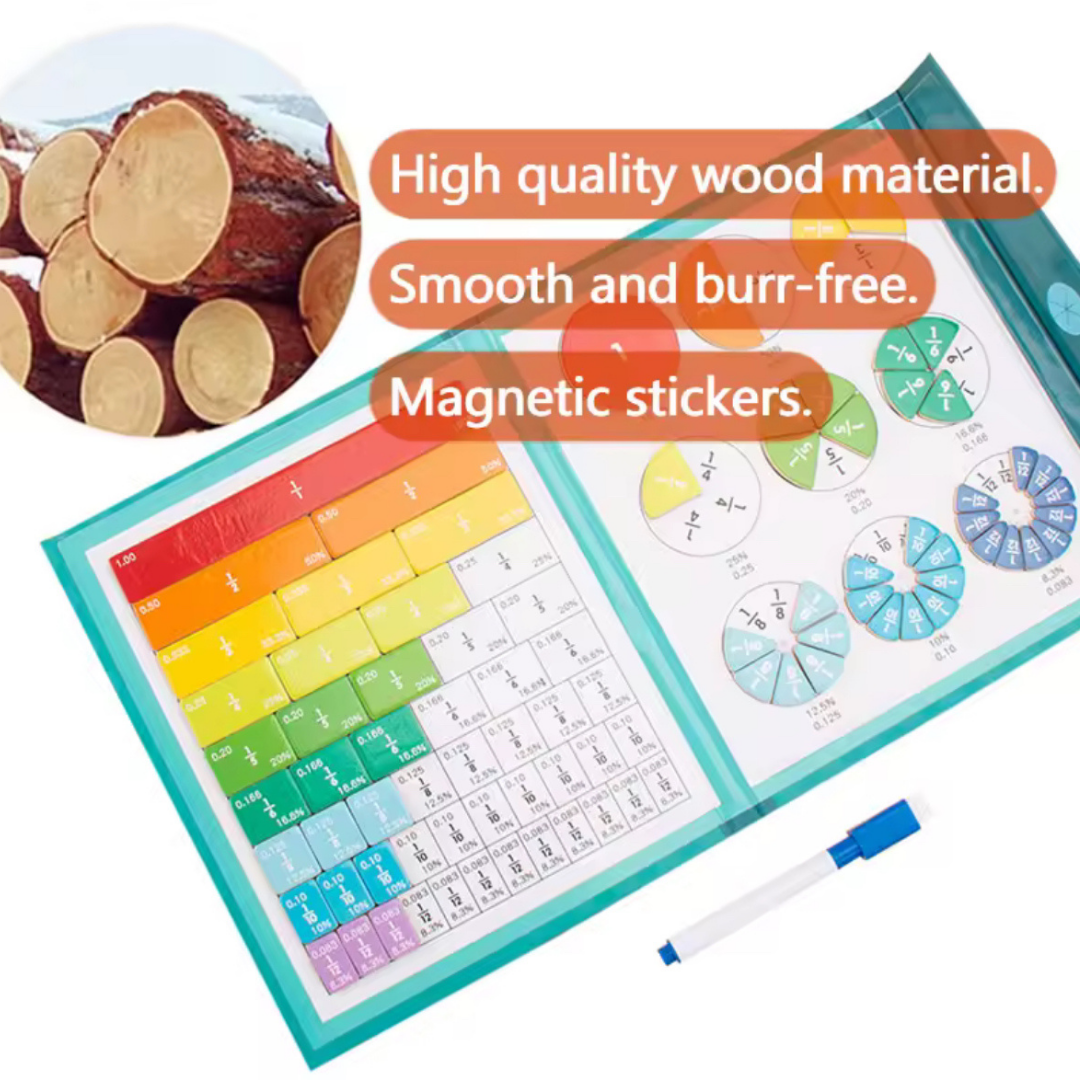 Børns magnetiske brøklæringsmatematiklegetøj