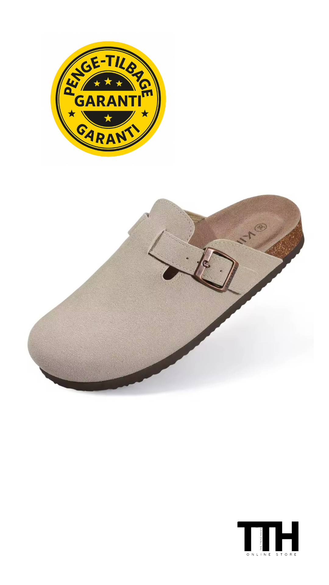 Kidmi Nye Ægte Ruskinds Træsko