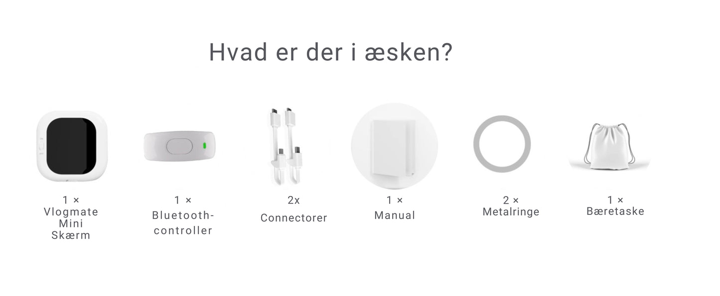 Vlogmate Mini Selfie-Skærm – i dag ekstra 5% rabat