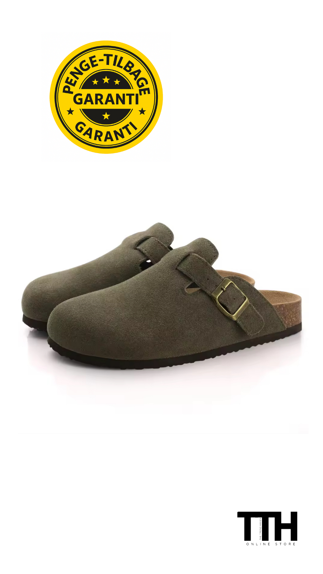 Kidmi Nye Ægte Ruskinds Træsko