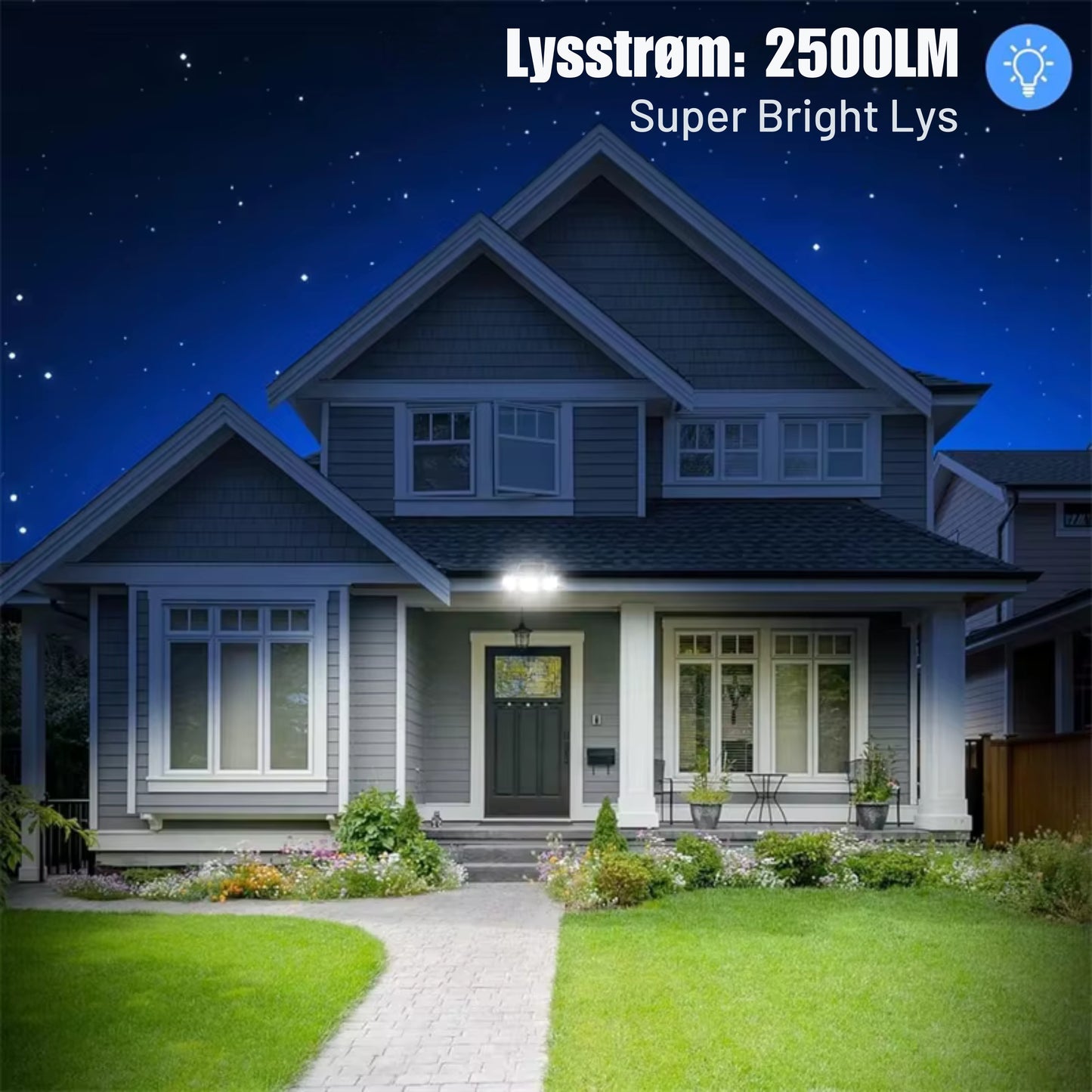 Solcel LED Udendørs Lampe (1 for 596 kr. eller 2 for 971,85 kr. – spar 220,15 kr.)