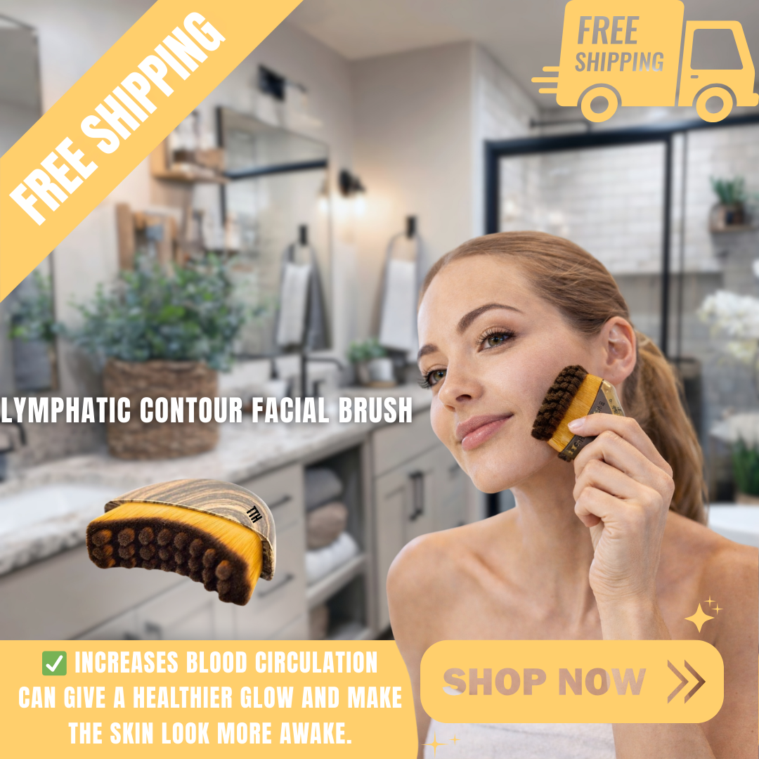 Lymfatisk kontur ansigtsbørste