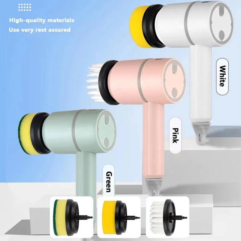 6-i-1 Elektriske Rengøringsbørste – Black Friday Tilbud – Inkl. 6 Gratis Hoveder