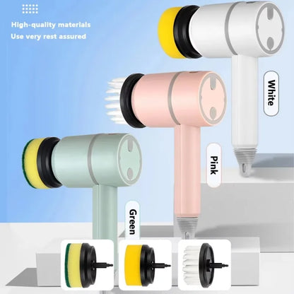 6-i-1 Elektriske Rengøringsbørste – Black Friday Tilbud – Inkl. 6 Gratis Hoveder