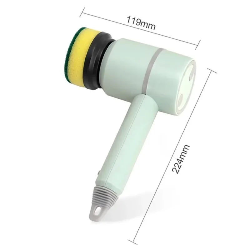 6-i-1 Elektriske Rengøringsbørste – Black Friday Tilbud – Inkl. 6 Gratis Hoveder