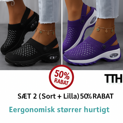 ⭐50% RABAT⭐ Ortopædiske Træsko med Luftpudestøtte – Lindrer Tryk på Ryg og Knæ