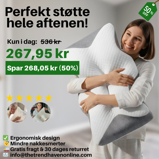 Hoved Perfekt Støtte™ – Spar 50% i dag!