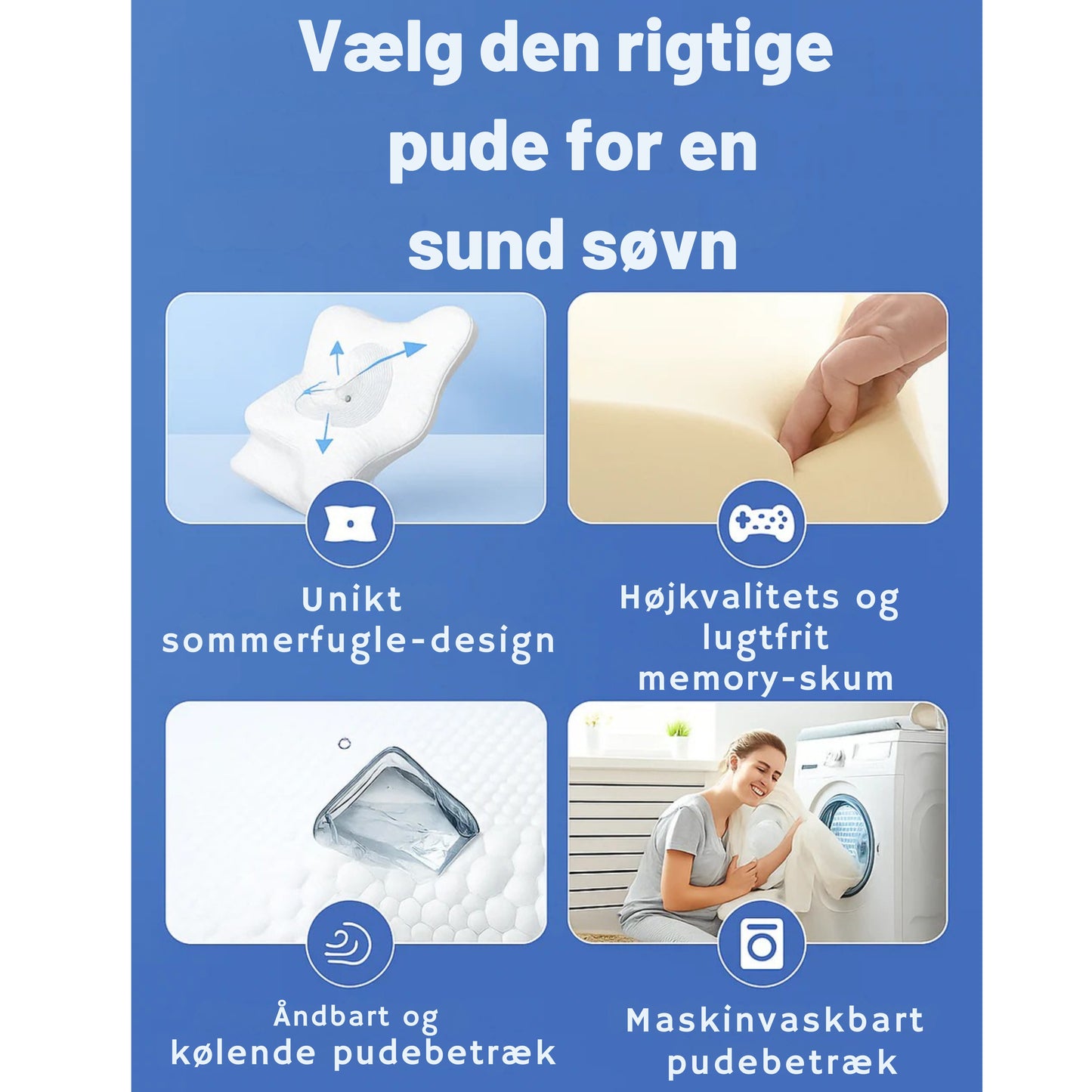 Hoved Perfekt Støtte™ – Spar 50% i dag!