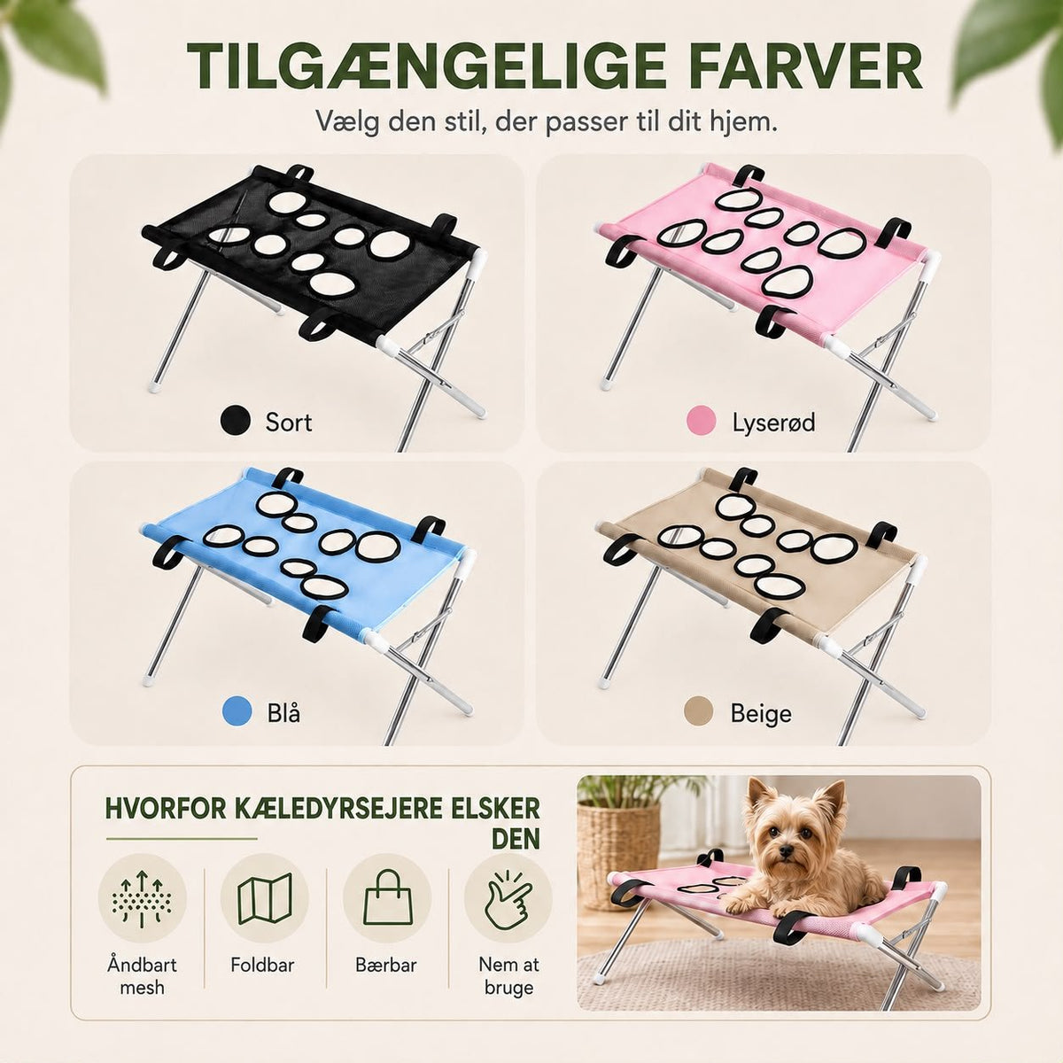 Plejehængekøje til kæledyr - The Trend Haven